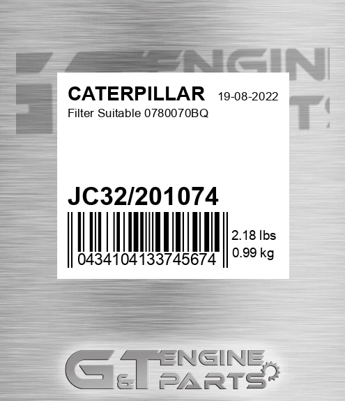 JC32/201074 Filter Suitable 0780070bq