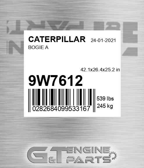 9W7612 Bogie A for CATERPILLAR