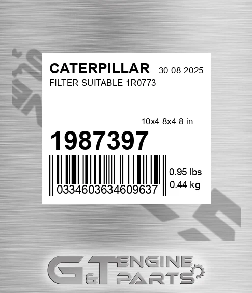 198-7397 Filter Suitable 1r0773
