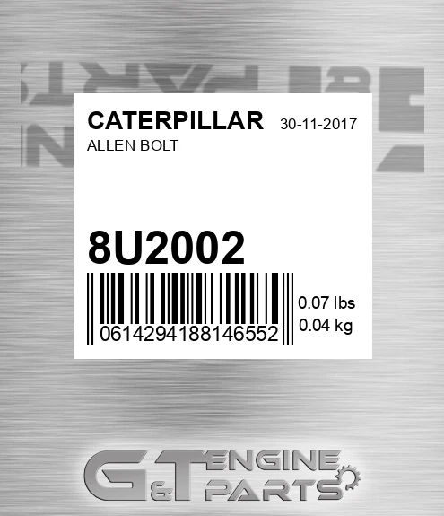 8U-2002 Allen Bolt