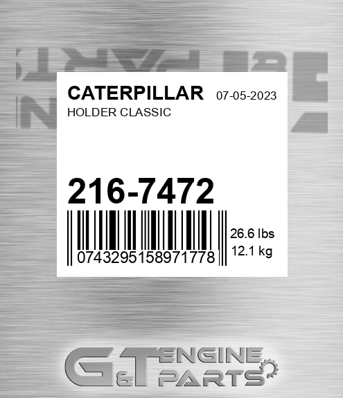 216-7472 Holder Classic