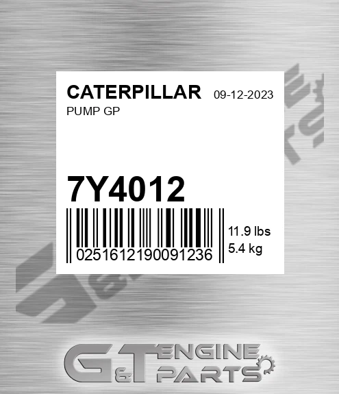 7Y4012 Pump Gp for CATERPILLAR