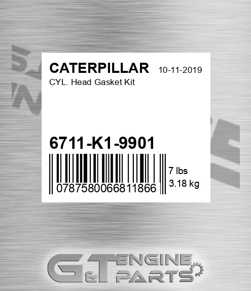 6711-K1-9901 Cyl. Head Gasket Kit