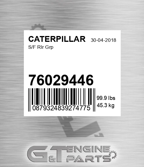 76029446 CATERPILLAR S/f Rlr Grp