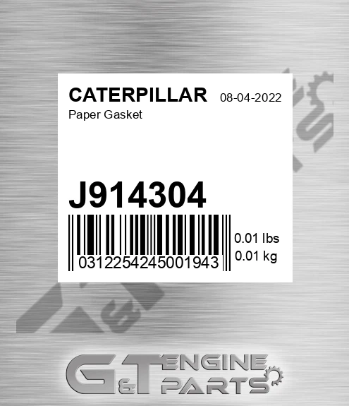 J914304 Paper Gasket