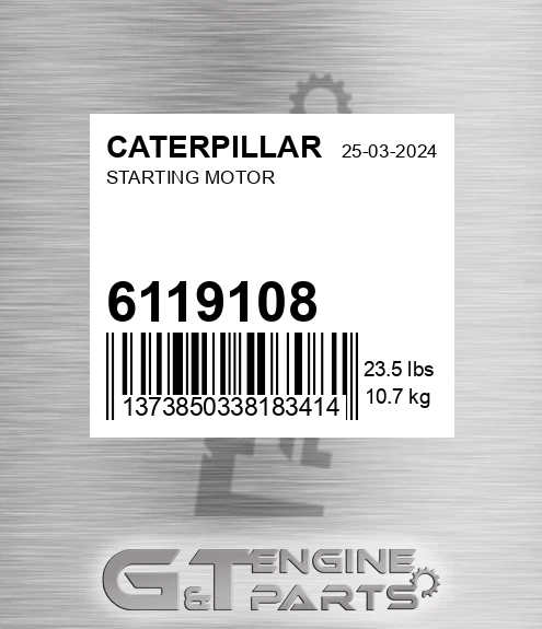 6119108 Starting Motor