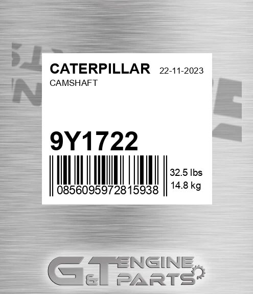 9Y-1722 Camshaft for CATERPILLAR