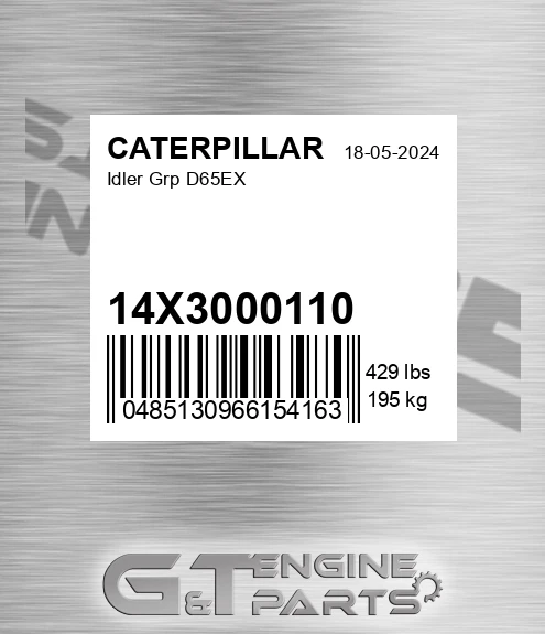 14X-30-00110 Idler Grp D65ex for CATERPILLAR