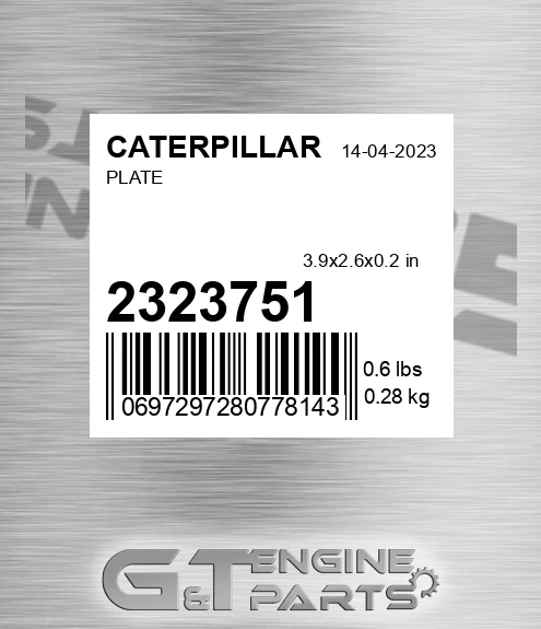 2323751 CATERPILLAR Plate
