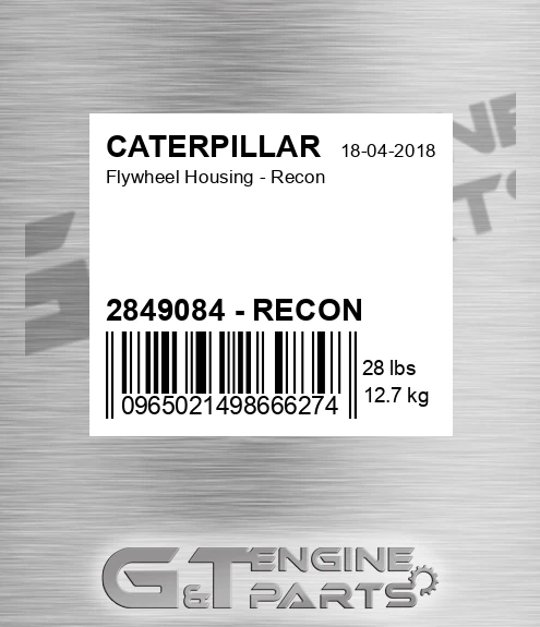 2849084 - RECON Flywheel Housing - Recon for CATERPILLAR