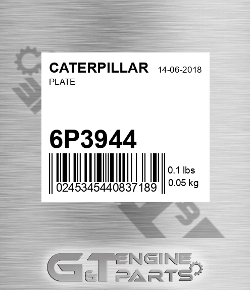 6P3944 Plate