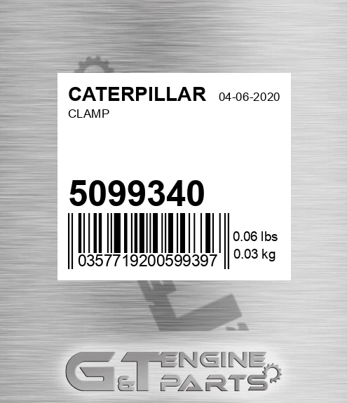 509-9340 Clamp for CATERPILLAR