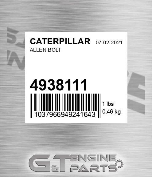 493-8111 Allen Bolt for CATERPILLAR