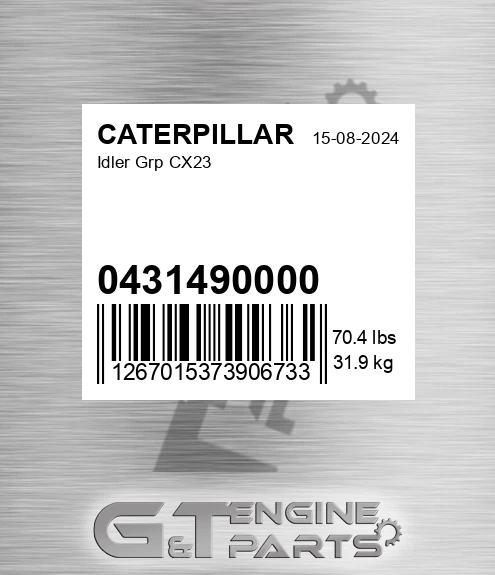 0431490000 Idler Grp Cx23 for CATERPILLAR