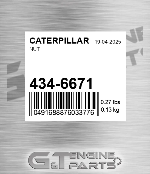 434-6671 Nut for CATERPILLAR