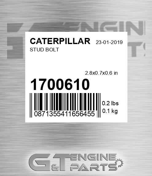 170-0610 Stud Bolt for CATERPILLAR