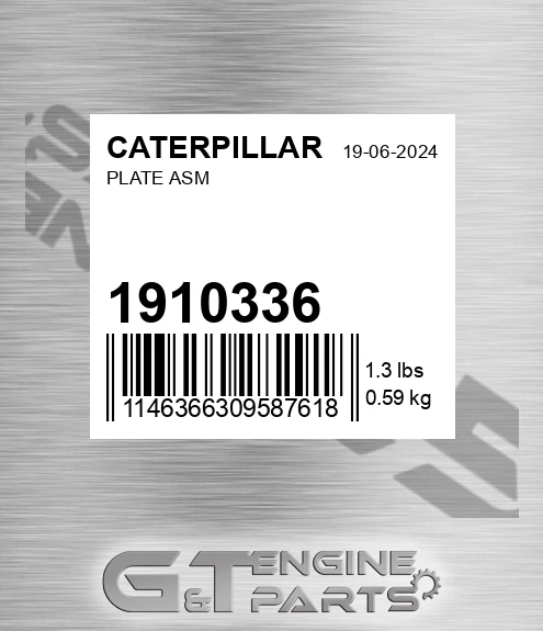 1910336 Plate Asm for CATERPILLAR