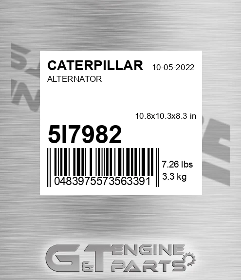 5I-7982 Alternator for CATERPILLAR