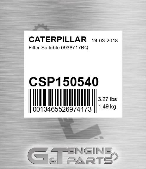 CSP150540 Filter Suitable 0938717bq