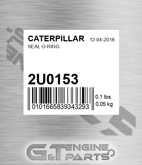 2U-0153 Seal O-ring