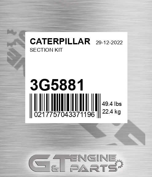 3G5881 Section Kit