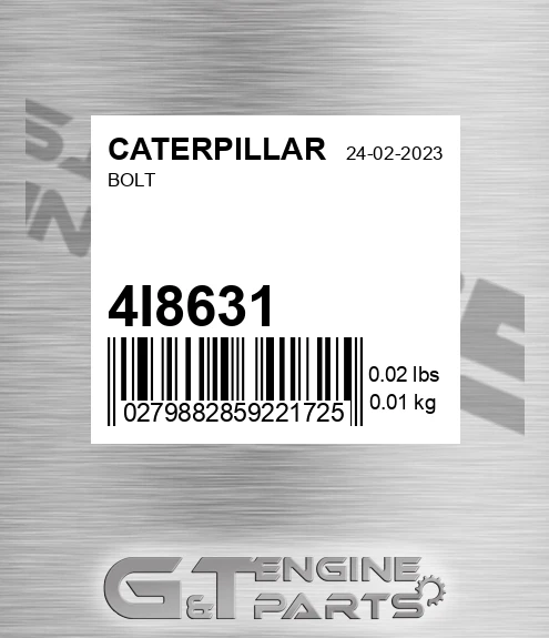 4I-8631 Bolt for CATERPILLAR