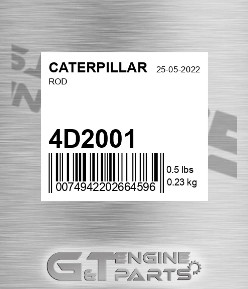 4D2001 Rod for CATERPILLAR
