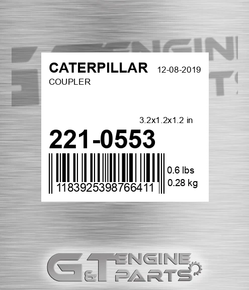 221-0553 Coupler for CATERPILLAR