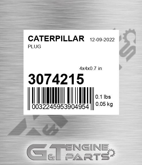 307-4215 Plug for CATERPILLAR