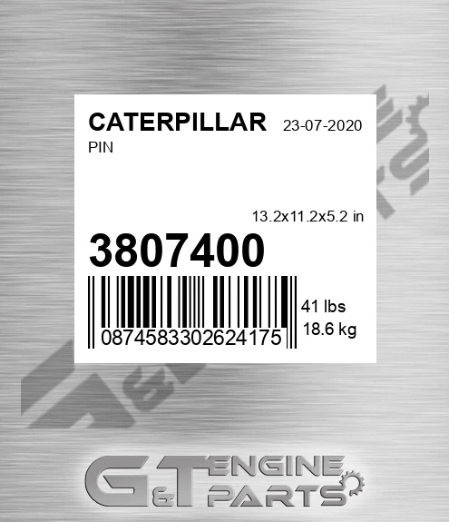 380-7400 Pin for CATERPILLAR