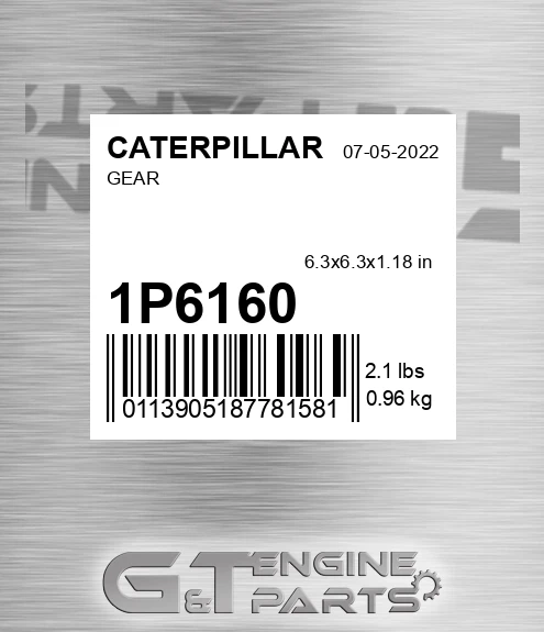 1P6160 Gear for CATERPILLAR