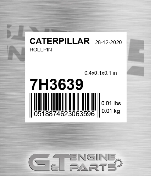 7H3639 Rollpin