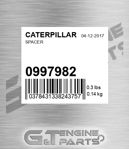 099-7982 Spacer for CATERPILLAR