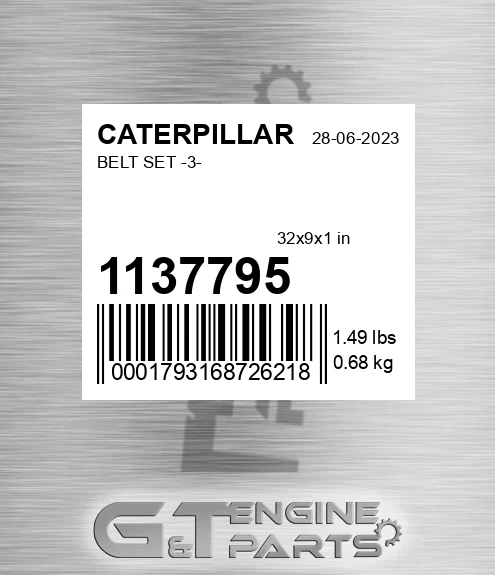 113-7795 Belt Set -3-