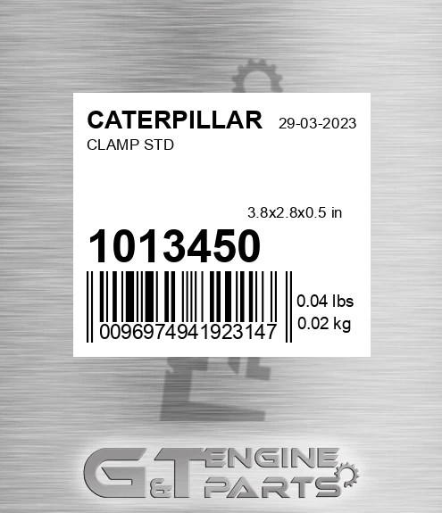 101-3450 Clamp Std for CATERPILLAR