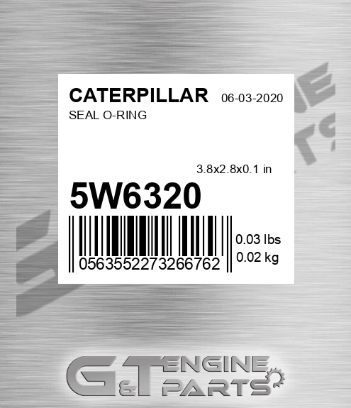 5W-6320 Seal O-ring for CATERPILLAR