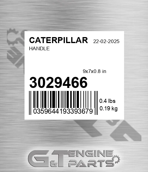 302-9466 Handle for CATERPILLAR