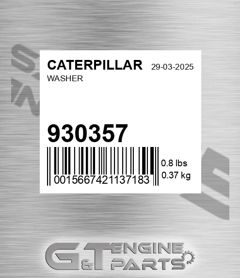 930357 CATERPILLAR Washer