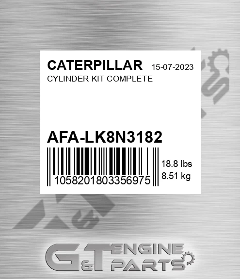 AFA-LK8N3182 Cylinder Kit Complete