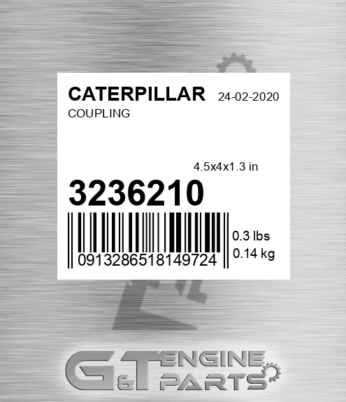 323-6210 Coupling for CATERPILLAR