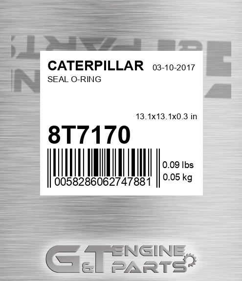 8T-7170 Seal O-ring for CATERPILLAR