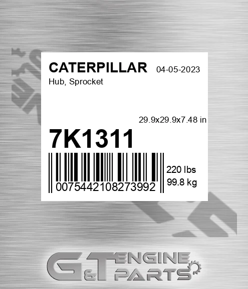 7K1311 Hub, Sprocket