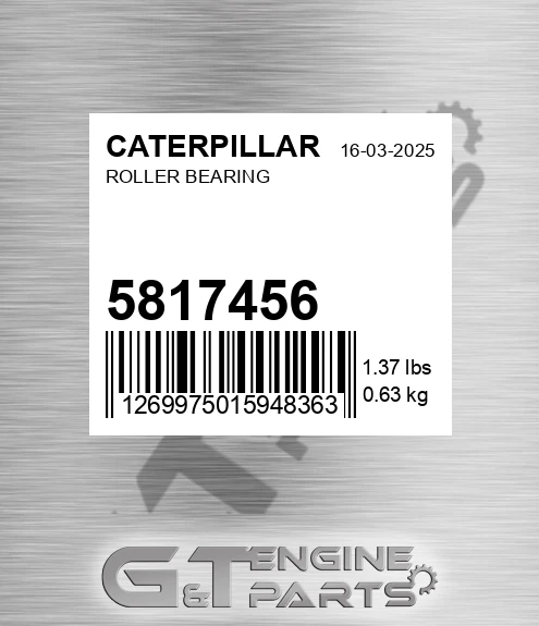 581-7456 Roller Bearing for CATERPILLAR