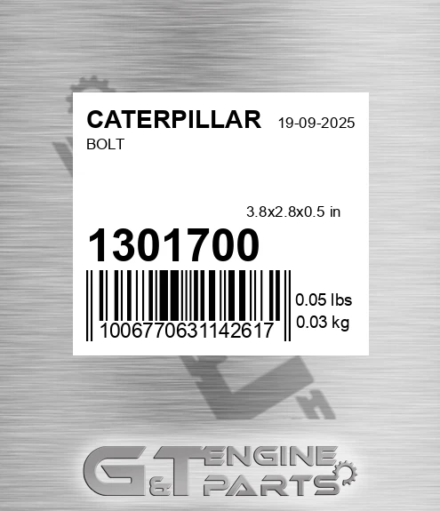 130-1700 Bolt
