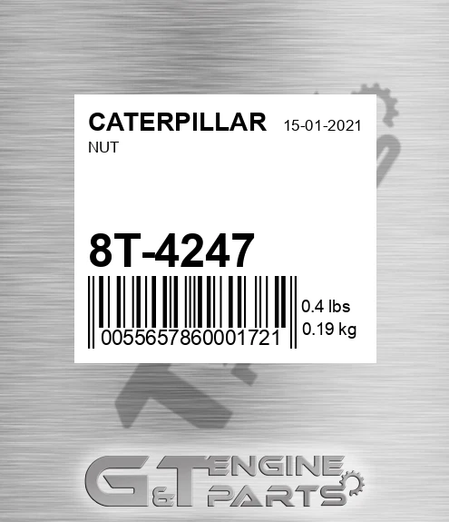 8T-4247 Nut for CATERPILLAR