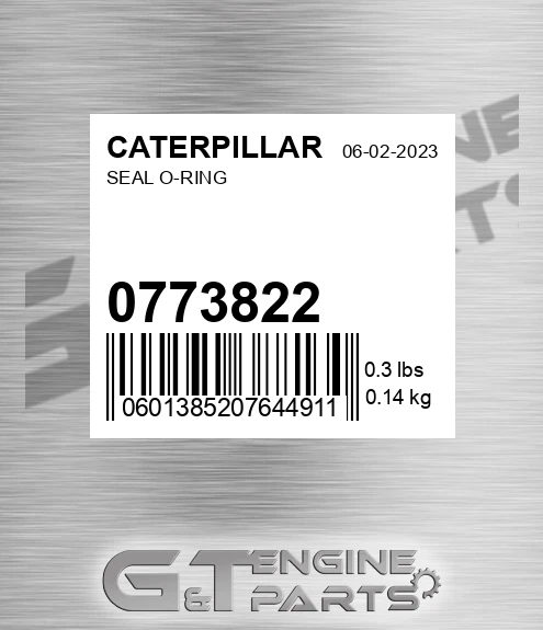 077-3822 Seal O-ring for CATERPILLAR
