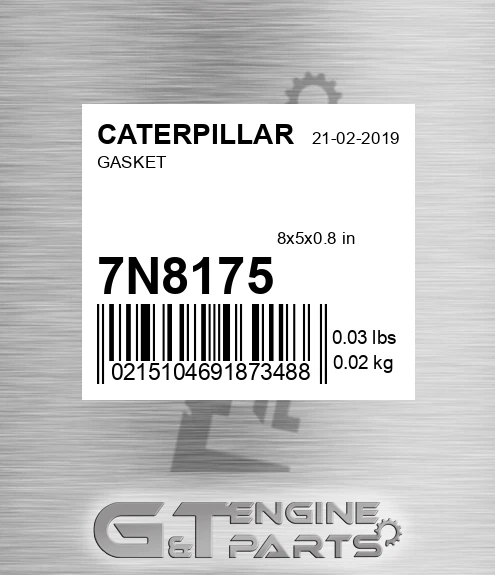 7N-8175 Gasket for CATERPILLAR