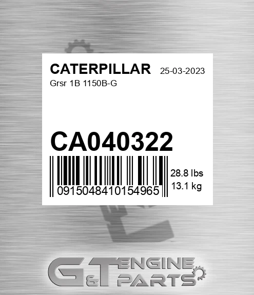 CA040322 CATERPILLAR Grsr 1b 1150b-g