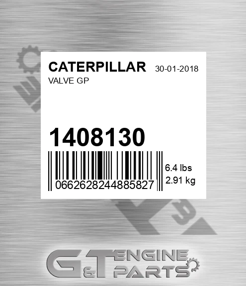 1408130 Valve Gp for CATERPILLAR