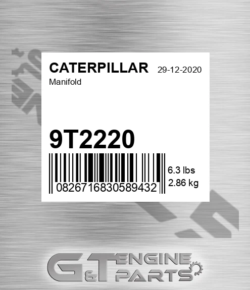 9T2220 Manifold for CATERPILLAR
